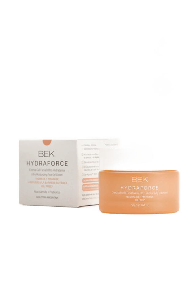 BEK HYDRAFORCE | Crema facial ultra hidratante. Para pieles grasas, mixtas y sensibles