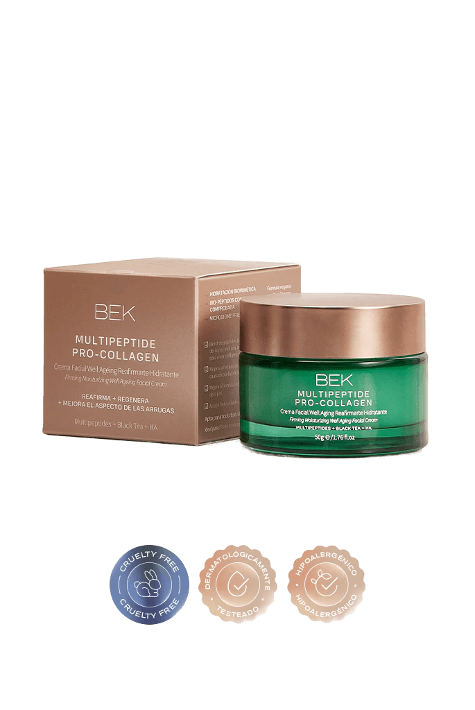 BEK MULTIPEPTIDE PRO COLLAGEN | Crema facial Well Ageing. Reafirmante - Antiarrugas - Antioxidante