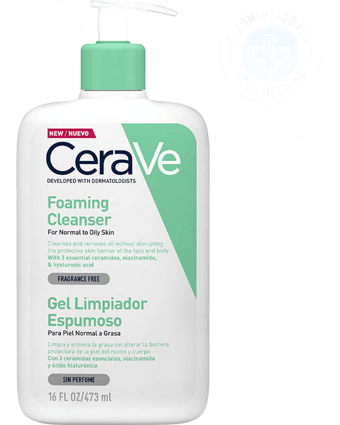 Gel limpiador espumoso para el rostro